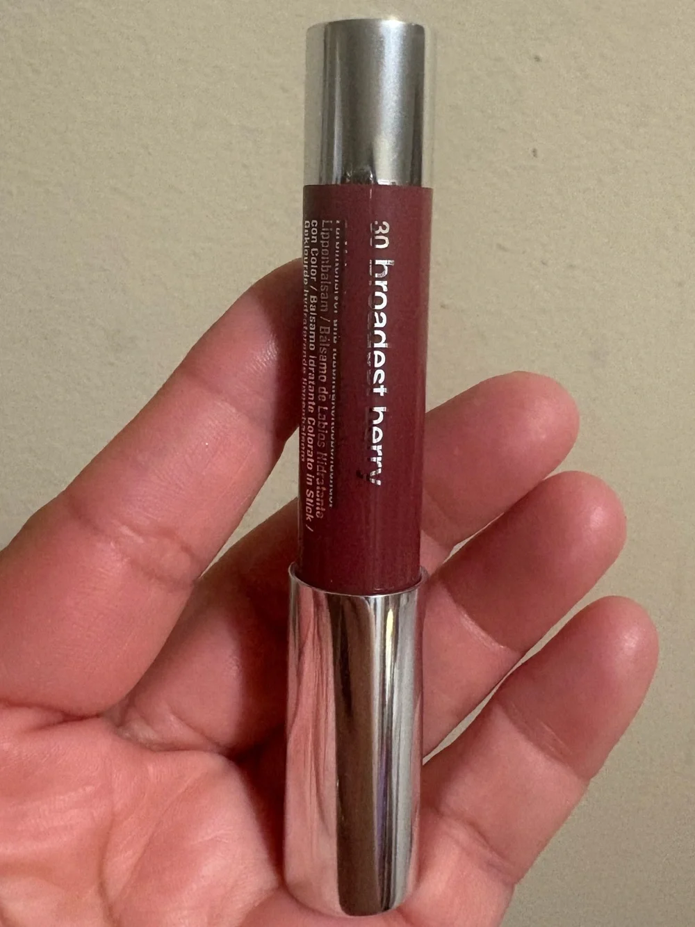Clinique Chubby Stick Moisturizing Lip Colour Balm Broadest Berry (30) Brand New
